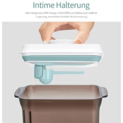 1.7L Luftdichte Milchpulver-Spender, Tragbarer Milchpulver-Kasten,Milchpulver Behälter Mit Löffel -Küchenutensilien 00f1dfd482267afbcf76c916acca4d07