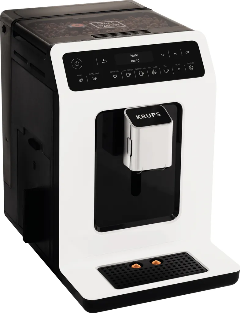Krups Evidence EA8901 Freistehende Vollautomatische Espressomaschine 2,3L 2Tassen White - Kaffeemaschine (Freistehend, Espressomaschine, 2,3 L, Integriertes Mahlwerk, 1450 W, Weiß) 8 Krups Evidence EA8901 Freistehende Vollautomatische Espressomaschine 2,3L 2Tassen White - Kaffeemaschine (Freistehend, Espressomaschine, 2,3 L, Integriertes Mahlwerk, 1450 W, Weiß) – Bild 6