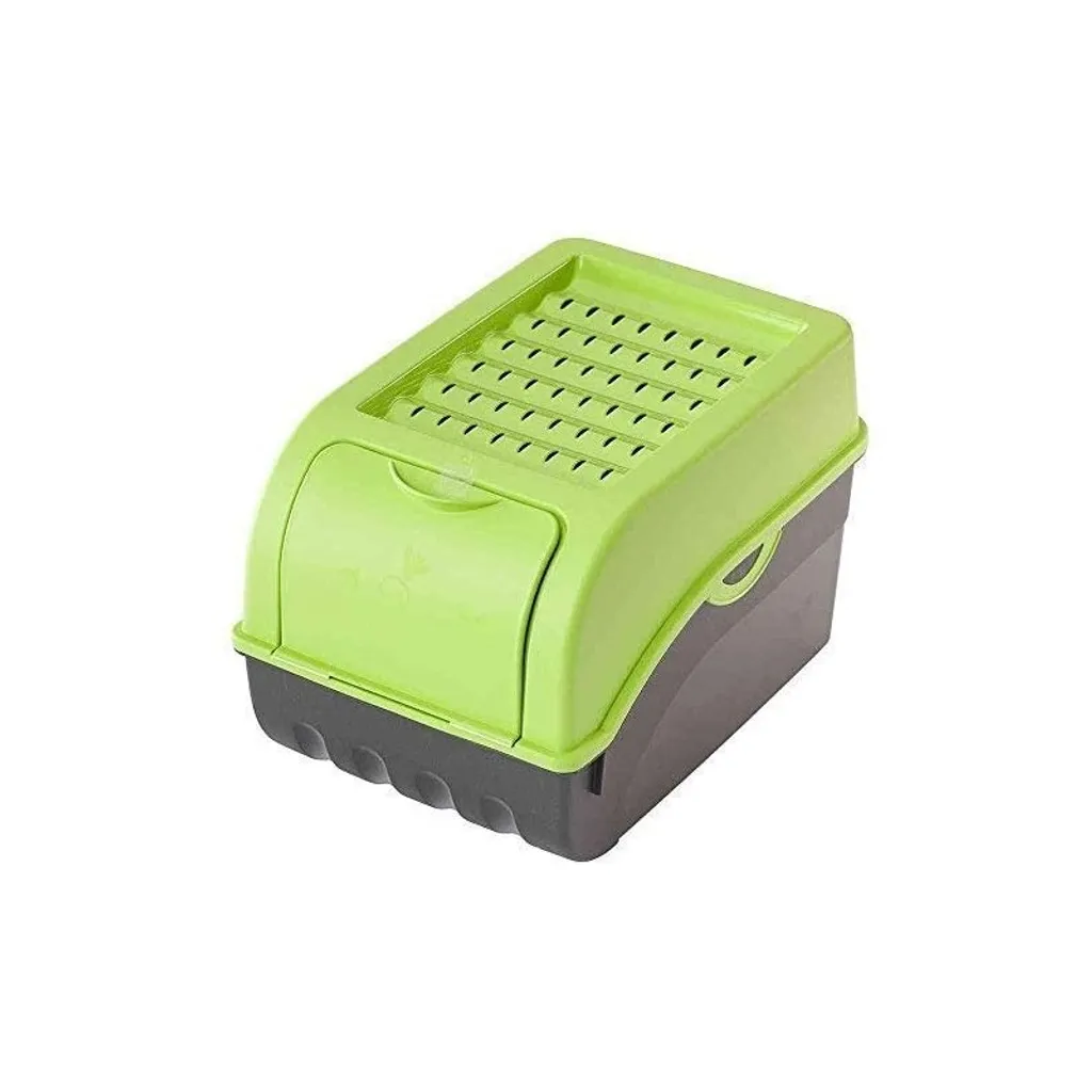 2 Vorratsdosen Für Kartoffeln, Gemüse, Obst, Zwiebeln, Aufbewahrungsbox, Kunststoff, Grüne Kartoffelboxen Für Ca. 4 Kg Kartoffeln + 6 Aufkleber Mit Gemüsesorten 5 2 Vorratsdosen Für Kartoffeln, Gemüse, Obst, Zwiebeln, Aufbewahrungsbox, Kunststoff, Grüne Kartoffelboxen Für Ca. 4 Kg Kartoffeln + 6 Aufkleber Mit Gemüsesorten – Bild 3