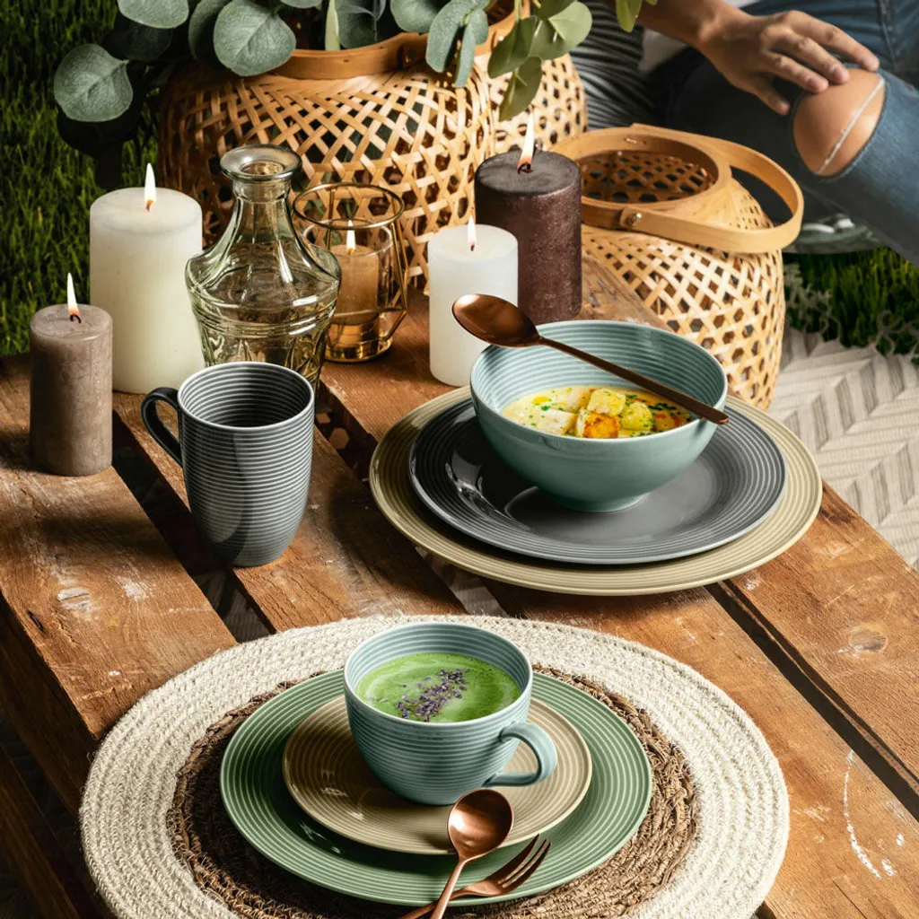 Seltmann Weiden Kaffeeservice Beat Grau Einfarbig/Relief Modern 10 Seltmann Weiden Kaffeeservice Beat Grau Einfarbig/Relief Modern – Bild 8