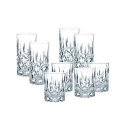 Nachtmann Nobelesse Gläser 4 Longdrinkgläser 4 Whiskygläser -Küchenutensilien 1ccca00ffcbc974232867357c09b042d