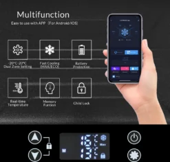 Merax Elektrisch Kühlbox Mit Kompressor 31.5L Schwarz, Mini Kühlschrank Tragbar Kühlleistung Bis -20° C, Gefrierbox 12/24 V Und 230 V Für Büro, Auto, Camping, Garten 23 Merax Elektrisch Kühlbox Mit Kompressor 31.5L Schwarz, Mini Kühlschrank Tragbar Kühlleistung Bis -20° C, Gefrierbox 12/24 V Und 230 V Für Büro, Auto, Camping, Garten -Küchenutensilien 2e68ac8128c7057462226636d8a76df0