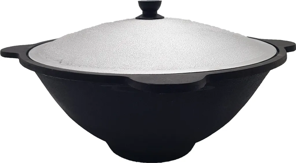 Kazan Gusseisen Mit Edelstahlsieb Usbekischer Kasan 16 Liter 4 Kazan Gusseisen Mit Edelstahlsieb Usbekischer Kasan 16 Liter – Bild 2