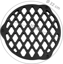 BBQ-Toro Gusseisen Stapelrost Ø 22 Cm | Einsatz Für 4.5 QT Dutch Oven -Küchenutensilien 3851557635e4c60390a5a374bc569284