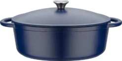 GSW Gusseisen Ovaler Bräter Blue Magic 33x26 Cm / 6,4 Ltr., 717328, Gusseisenca. 6,4 L