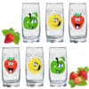 Trinkgläser Mit Lustigen Fruchtgesichtern 350ml (max. 400ml) Set 6 Teilig Aus Glas Bunt 2 Trinkgläser Mit Lustigen Fruchtgesichtern 350ml (max. 400ml) Set 6 Teilig Aus Glas Bunt -Küchenutensilien 4f70a4b2e2c1d9c54ba900742fe10428