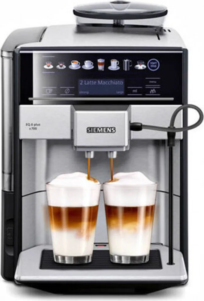 Siemens EQ.6 Plus TE657313RW, Espressomaschine, 1,7 L, Kaffeebohnen, Eingebautes Mahlwerk, 1500 W, Schwarz, Silber 3 Siemens EQ.6 Plus TE657313RW, Espressomaschine, 1,7 L, Kaffeebohnen, Eingebautes Mahlwerk, 1500 W, Schwarz, Silber