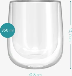 Navaris 4x Doppelwandige Gläser 350ml - Thermogläser Für Cappuccino Latte Macchiato Tee Wasser Cola Cocktails - 4er Set Kaffeegläser Borosilikat -Küchenutensilien 5d78a94e2bbac8d29fc3808ecfcdfd22