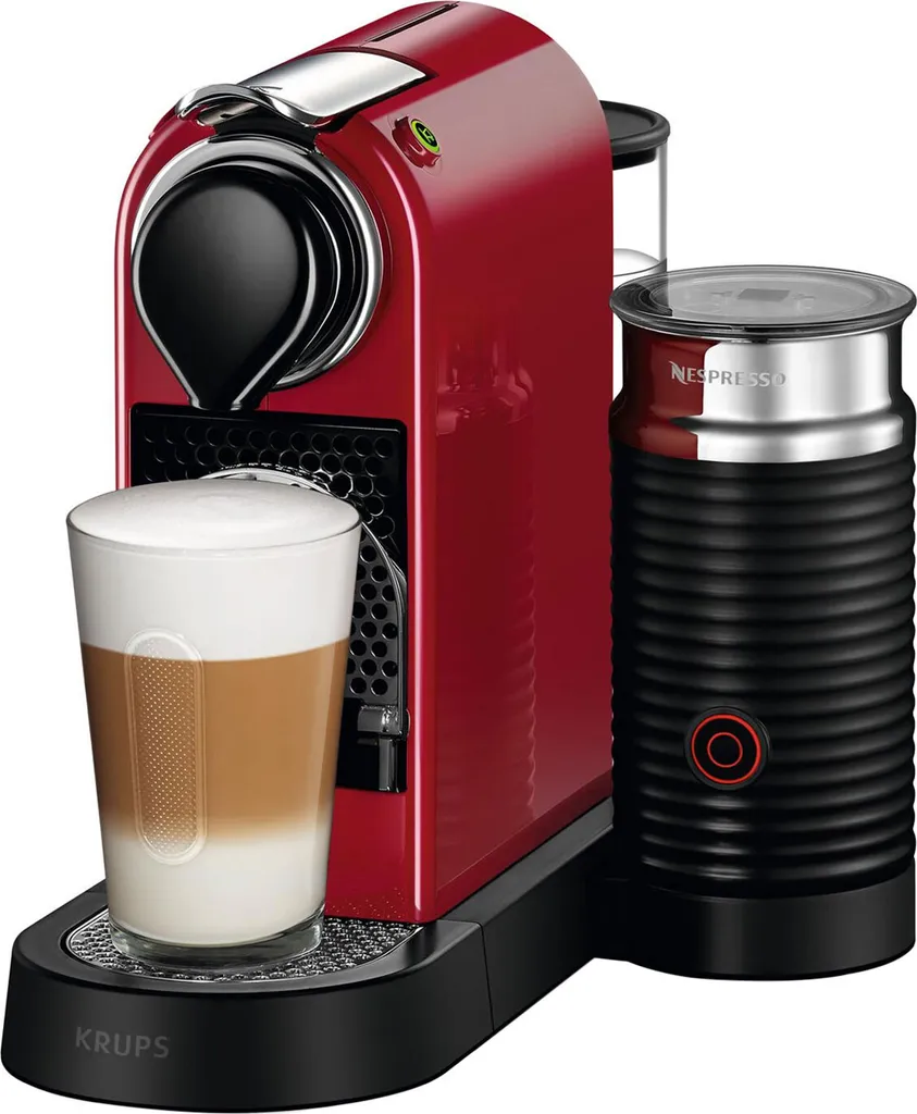 Krups XN7615.19 Nespresso Citiz & Milk Kaffeekapselmaschine (1260 Watt, Wassertankkapazität: 1l, Pumpendruck: 19 Bar) Rot 7 Krups XN7615.19 Nespresso Citiz & Milk Kaffeekapselmaschine (1260 Watt, Wassertankkapazität: 1l, Pumpendruck: 19 Bar) Rot – Bild 5