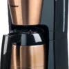 Bestron Filterkaffeemaschine Mit Thermokanne, Kaffeemaschine Für 8 Tassen Frischen Kaffee, Inkl. Permanentfilter Und Automatischer Abschaltfunktion, 900 Watt, Farbe: Kupfer -Küchenutensilien 65359d290ca38544771f94153d0ccdcf