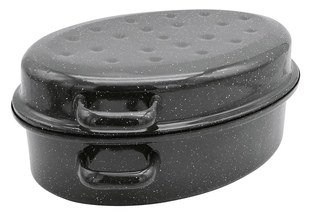 Krüger Gänsebräter Oval Aus Stahlemaille Fassung 10.2 Liter 42cm 6 Krüger Gänsebräter Oval Aus Stahlemaille Fassung 10.2 Liter 42cm – Bild 4