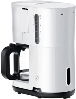 BRAUN HH Kaffeeautomat 10T 1000W Aroma Glaskanne Weiß KF1100WH