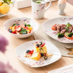 VEWEET Porzellan Kombiservice 'Annie', 40 Teilig Geschirrservice Für 8 Personen, Frühstückservice Mit Je 8 Eierbecher, Kaffeebecher 350 Ml, Müslischalen, Dessertteller Und Flachteller 15 VEWEET Porzellan Kombiservice 'Annie', 40 Teilig Geschirrservice Für 8 Personen, Frühstückservice Mit Je 8 Eierbecher, Kaffeebecher 350 Ml, Müslischalen, Dessertteller Und Flachteller -Küchenutensilien 6c5f9aa91c12d9c9e932ff282f468bb7