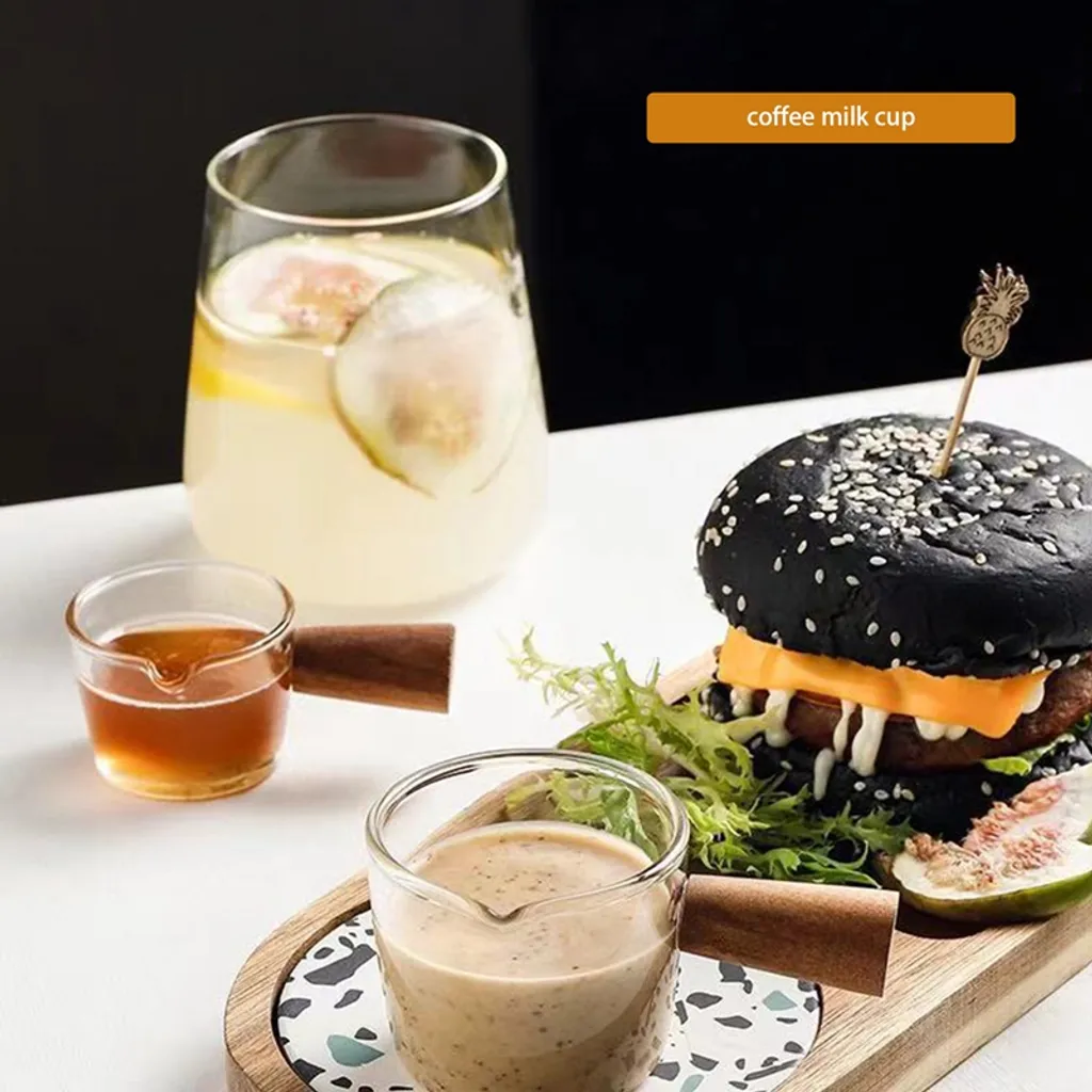 90ml Mini-Milchtopf Aus Glas, Saucenpfanne Mit Einzelnen Ausläufen, Milchbecher Für Westliches Restaurant Mini-Milchkännchen 4 90ml Mini-Milchtopf Aus Glas, Saucenpfanne Mit Einzelnen Ausläufen, Milchbecher Für Westliches Restaurant Mini-Milchkännchen – Bild 2