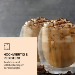 6x 410ml DUOS Doppelwandige JUMBO-Thermogläser Für Latte Macchiato, Cappuchino 8 6x 410ml DUOS Doppelwandige JUMBO-Thermogläser Für Latte Macchiato, Cappuchino -Küchenutensilien 704a914295a38e0f3ca05abbee369074