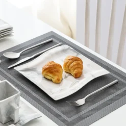 MALACASA, Serie Flora, 36 Tlg. Marmor Porzellan Kaffeeservice Geschirrset Mit 12 Kuchenteller, 12 Tasse 220ml, 12 Untertasse Für 12 Personen -Küchenutensilien 7f177fa550d4b88fb5ee17d1bb9a9ad7