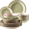 Mäser 931876 Tafelservice Lumaca Für 6 Personen, Steinzeug, Olivegrün (1 Set, 18-teilig) 2 Mäser 931876 Tafelservice Lumaca Für 6 Personen, Steinzeug, Olivegrün (1 Set, 18-teilig) -Küchenutensilien 88ec8b8aec3148974d71458bf7377743