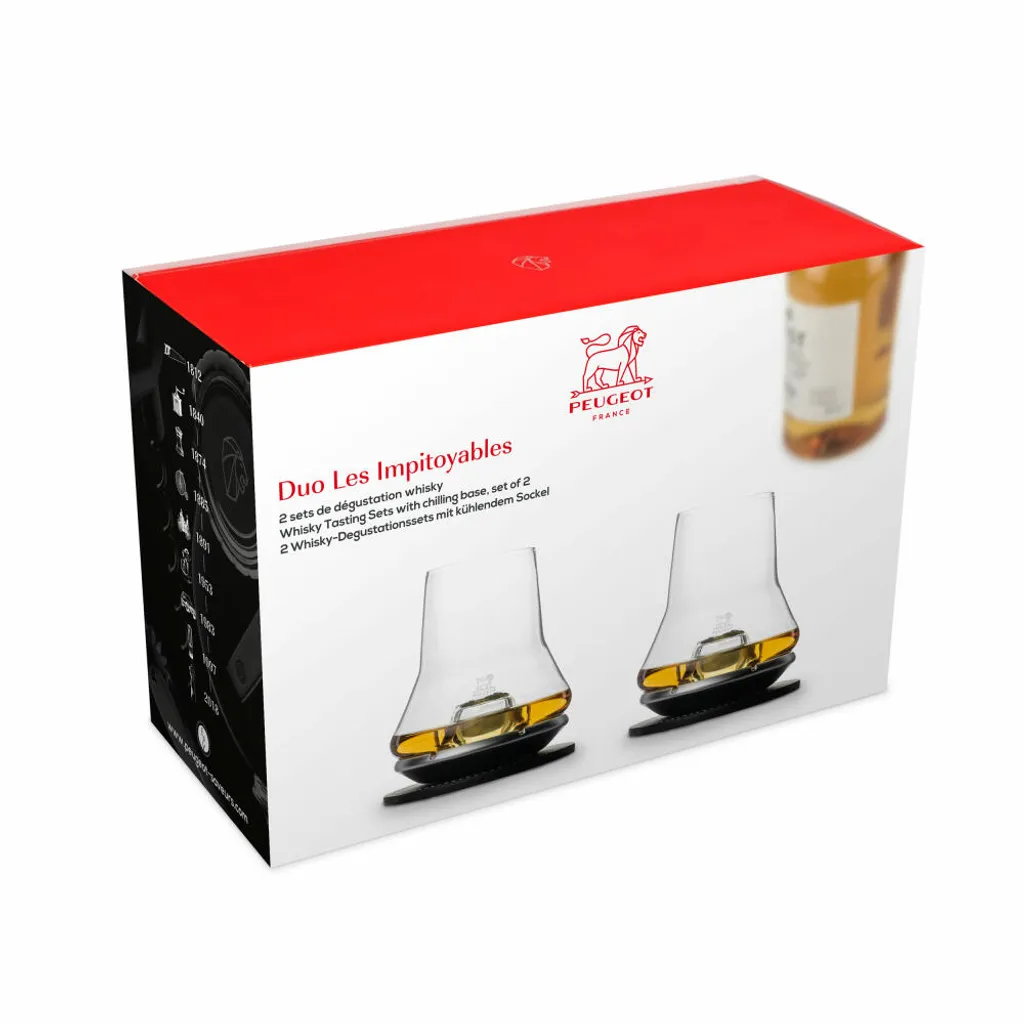 Peugeot Whiskyglas-Verkostungsset Les Impitoyables, Duo Set Dégustation, 2 Gläser Mit Kühlsockeln, 266158 7 Peugeot Whiskyglas-Verkostungsset Les Impitoyables, Duo Set Dégustation, 2 Gläser Mit Kühlsockeln, 266158 – Bild 5