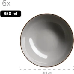 Mäser 931628 Kombiservice Metallic RIM Für 6 Personen, Steinzeug, Grau (1 Set, 24-teilig) 24 Mäser 931628 Kombiservice Metallic RIM Für 6 Personen, Steinzeug, Grau (1 Set, 24-teilig) -Küchenutensilien 92064e7fd6d4b134ced4b69f7f1202a9