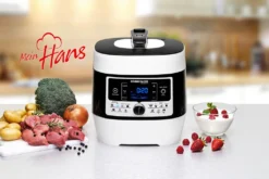 Elektrischer Dampfdruck- & Multikocher MD 1000 MeinHans, 14 Automatik-Kochprogramme, Temperaturbereich Von 40 °C-170 °C, Dampfdruck-Kochen, Backen, Braten, Slow-Cooking, Sous Vide Und Mehr 13 Elektrischer Dampfdruck- & Multikocher MD 1000 MeinHans, 14 Automatik-Kochprogramme, Temperaturbereich Von 40 °C-170 °C, Dampfdruck-Kochen, Backen, Braten, Slow-Cooking, Sous Vide Und Mehr -Küchenutensilien 97f06a2afb7a51f49535bfef7834a157
