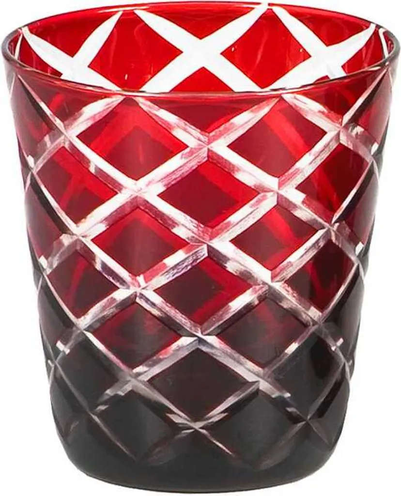 4er Set Kristallgläser Dio, Rot, Handgeschliffenes Glas , Höhe 10 Cm, Füllmenge 0,23 Liter 3 4er Set Kristallgläser Dio, Rot, Handgeschliffenes Glas , Höhe 10 Cm, Füllmenge 0,23 Liter