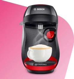 TASSIMO Kaffeekapselmaschine Happy TAS1003, Rot 37 TASSIMO Kaffeekapselmaschine Happy TAS1003, Rot -Küchenutensilien a089488e77e41efa20d9d9e9e51e1a77