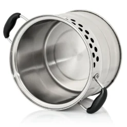 BBQ-Toro Edelstahl Kochtopf Für Raketenofen, 7,0 Liter Topf Mit Deckel