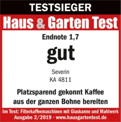 Severin KA 4811 Filterkaffeemaschine Mit Mahlwerk Für 6 Tassen Edelstahl Schwarz 41 Severin KA 4811 Filterkaffeemaschine Mit Mahlwerk Für 6 Tassen Edelstahl Schwarz -Küchenutensilien af67feb886d0833e6facefa3f6e31602