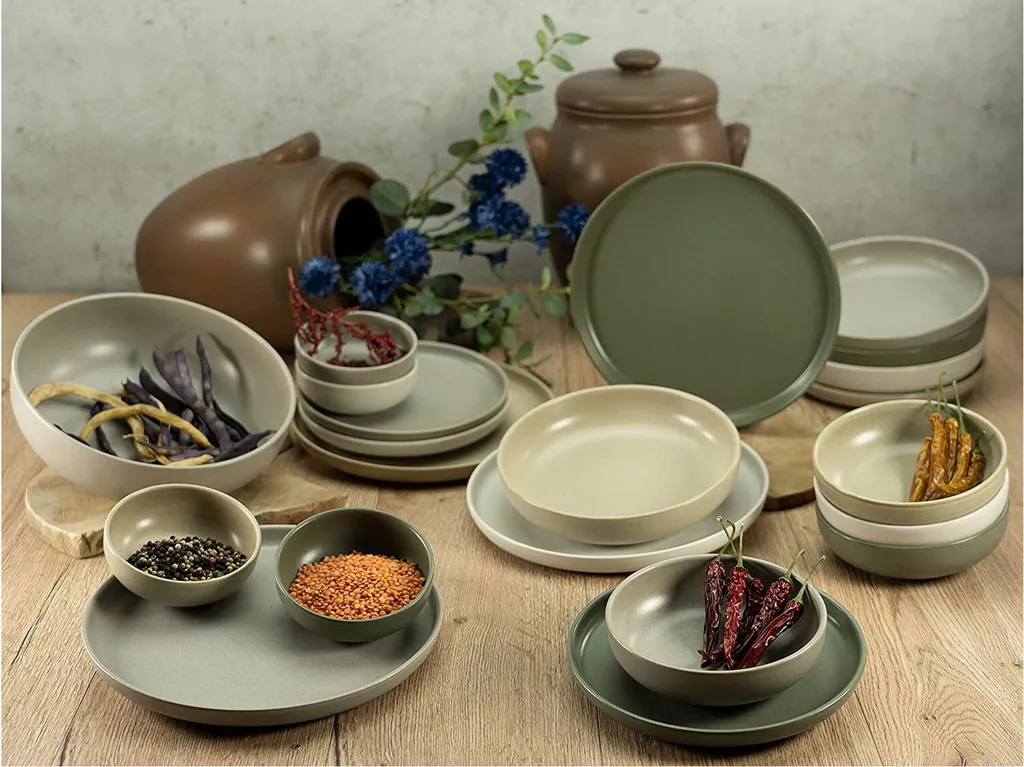 CreaTable 23189 Tafelservice Uno NATURAL Für 4 Personen, Steinzeug, Mehrfarbig (1 Set, 12-teilig) 4 CreaTable 23189 Tafelservice Uno NATURAL Für 4 Personen, Steinzeug, Mehrfarbig (1 Set, 12-teilig) – Bild 2