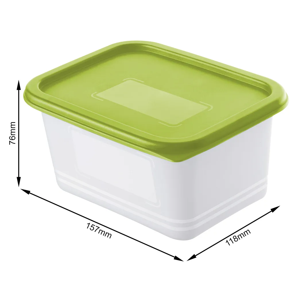 ROTHO Set Gefrierdosen 4 X 0.75 L DOMINO, Farbe:Limettengrün 7 ROTHO Set Gefrierdosen 4 X 0.75 L DOMINO, Farbe:Limettengrün – Bild 5