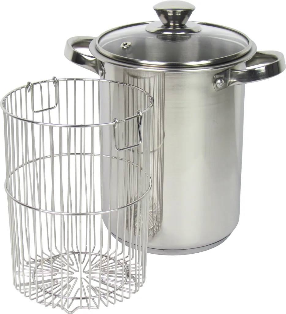 Edelstahl Spargeltopf Mit Siebeinsatz Und Glasdeckel Fassungsvermögen 3,9ltr. Für Alle Herdarten Und Induktion Inkl. Einem Gratis Spargelschäler 7 Edelstahl Spargeltopf Mit Siebeinsatz Und Glasdeckel Fassungsvermögen 3,9ltr. Für Alle Herdarten Und Induktion Inkl. Einem Gratis Spargelschäler – Bild 5
