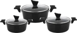 CS Kochsysteme Kochgeschirr/Kochtopfset 6-teilig MONHEIM Antihaftbeschichtet