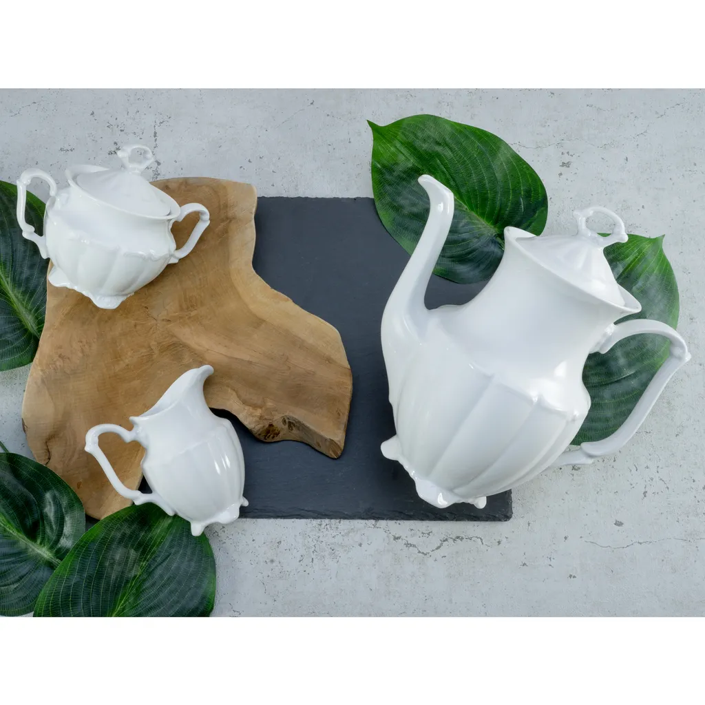 CreaTable 16028 Kaffeegarnitur Maria Theresia Für 1 Personen + Uni, Porzellan, Weiß (1 Set, 3-teilig) 5 CreaTable 16028 Kaffeegarnitur Maria Theresia Für 1 Personen + Uni, Porzellan, Weiß (1 Set, 3-teilig) – Bild 3