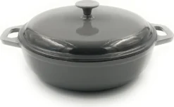 GSW Gusseisen Schmortopf Grey Shadow 30cm / 4,5 Ltr., Gusseisen, Schmortopf Mit Deckel ø Ca. 30 X H 9,0cm -Küchenutensilien cb382a32414661e4c3b977f1e2939ce7