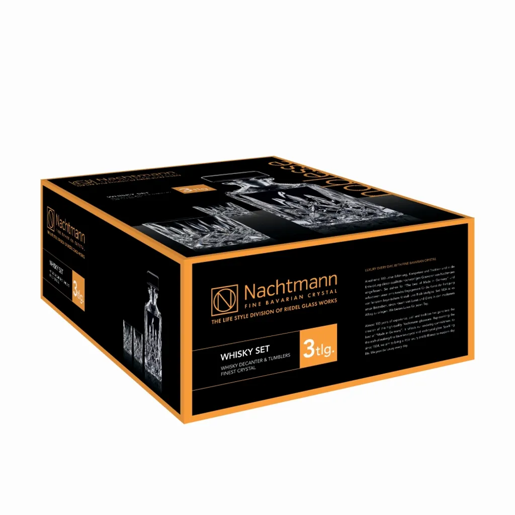Nachtmann 0091899-0 Noblesse Whisky-Set, 1 X Karaffe/Dekanter + 2 X Whisky-Becher, Klar (1 Set) 7 Nachtmann 0091899-0 Noblesse Whisky-Set, 1 X Karaffe/Dekanter + 2 X Whisky-Becher, Klar (1 Set) – Bild 5