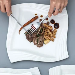 MALACASA, Serie Amparo, Cremeweiß Porzellan Tafelservice 12 Tlg. Set Speiseteller Und Suppenteller Geschirrset Für 6 Personen 11 MALACASA, Serie Amparo, Cremeweiß Porzellan Tafelservice 12 Tlg. Set Speiseteller Und Suppenteller Geschirrset Für 6 Personen -Küchenutensilien ceae78433552fef6d7f4bfab00ad7d5c