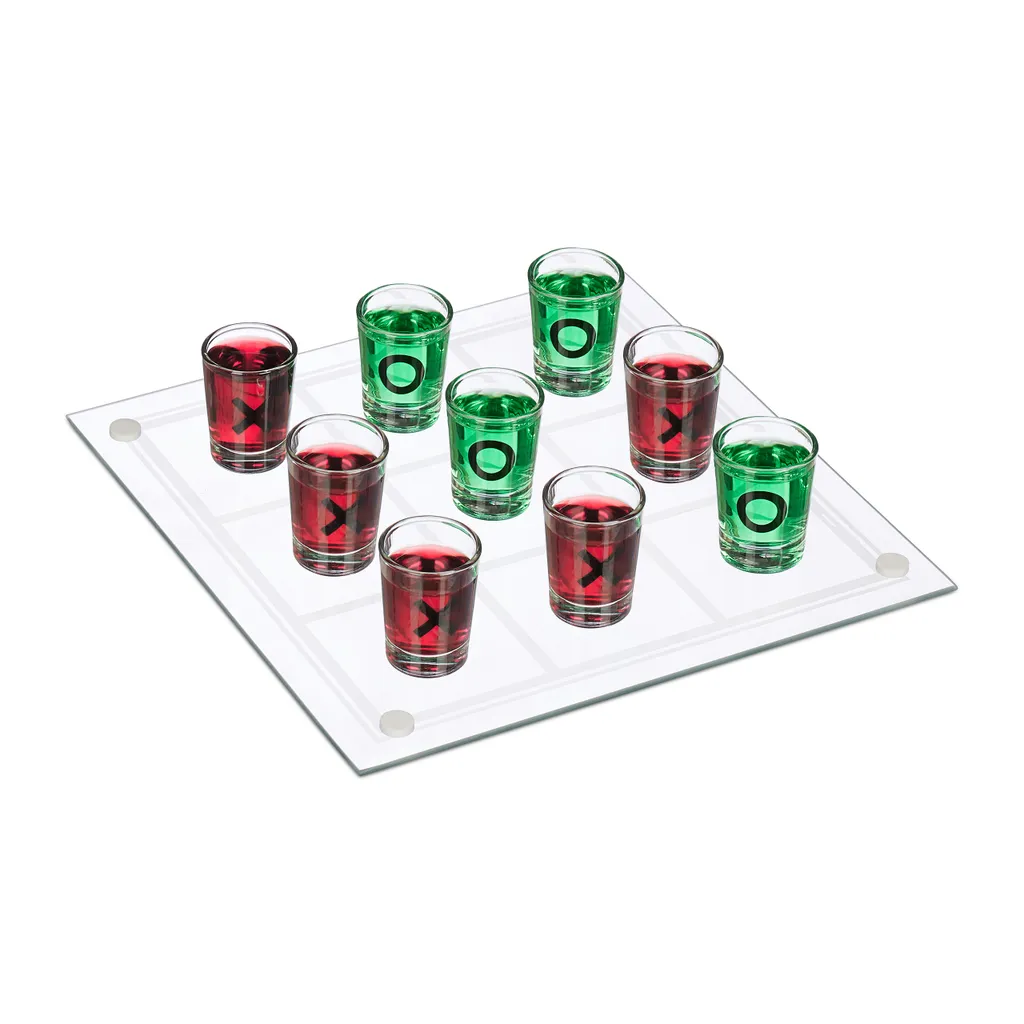 Relaxdays Tic Tac Toe Trinkspiel XL 3 Relaxdays Tic Tac Toe Trinkspiel XL