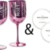 Moët & Chandon Champagnergläser Rose Pink 2x Gläser -Küchenutensilien d4d597f0f7a9c06bd23ea38f76346d28