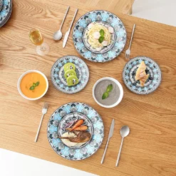 Tafelservice VEWEET, 18 Teiliges Geschirrset Aus Porzellan, AUDRIE Serie, Mit Je 6 Müslischale, Dessertteller Und Flachteller Für 6 Personen 18 Tafelservice VEWEET, 18 Teiliges Geschirrset Aus Porzellan, AUDRIE Serie, Mit Je 6 Müslischale, Dessertteller Und Flachteller Für 6 Personen -Küchenutensilien d57aa9870a5beb1c520644fa04eb3878