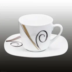 Van Well 18tlg. Kaffeeservice Porzellan Weiß 18 Tlg. -Küchenutensilien e38ab396962391e39d9c7f536d3e0ae3