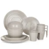 Melamin Camping Geschirr Set 4 Personen Coffee Design 16 Teilig Tafelgeschirr Picknick BBQ Kochgeschirr -Küchenutensilien ed05d2d814600e0404a8a8b714d5eb4f