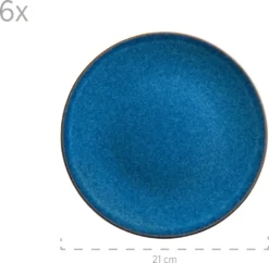 Mäser 931945 Frühstücksset Ossia Für 6 Personen, Steinzeug, Blau (1 Set, 18-teilig) -Küchenutensilien ed3fe77492461c9fdeaed79c5fef7ba0