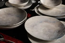 Hermia Concept, Erika,(24 Stücke), Abendessen , Mehrfarbig, 100% Porzellan -Küchenutensilien f74dc1040d6619a8e692b979be1955b8