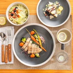 Tafelservice, Vancasso SEESAMI 16-teiliges Kombiservice Aus Steinzeug, Geschirrset Im Modernen Aussehen Für 4 Personen -Küchenutensilien ffcffaac0f34f554924523c68dc81713